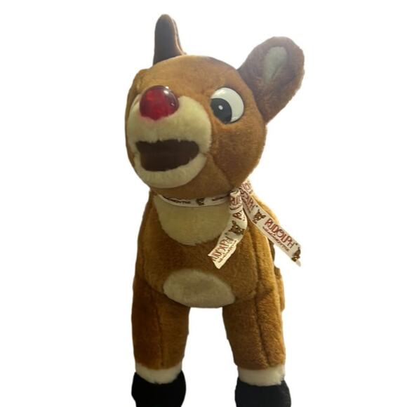 STUFFIN RUDOLPH THE RED NOSED REINDEER THE‎ ISLAND MISFIT TOY COLLECTION - Picture 2 of 7